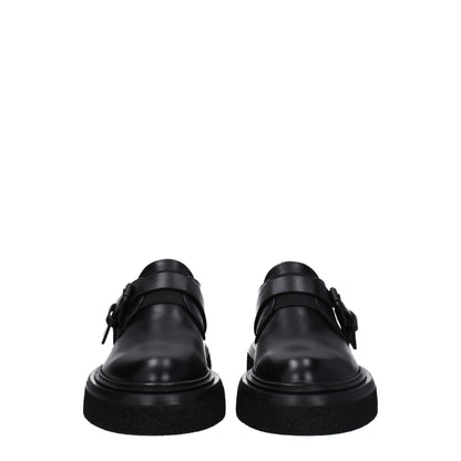 Max Mara – Oxfords und Derbys aus schwarzem Leder