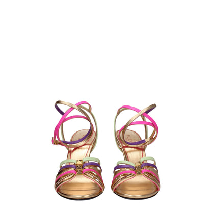 Valentino Garavani Sandalen mit Stiletto-Absatz aus mehrfarbigem Leder