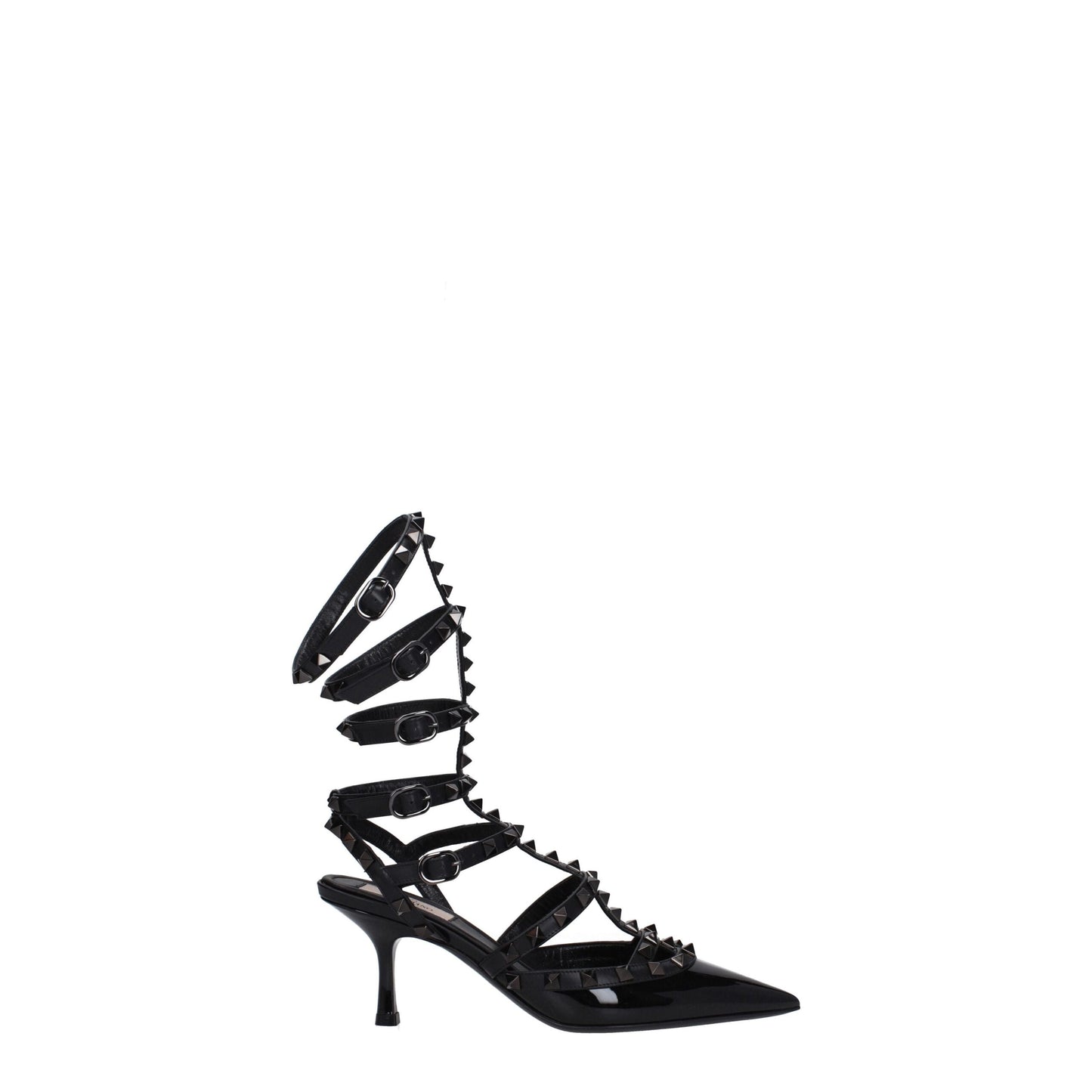 Valentino Garavani Sandalen mit Stiletto-Absatz aus schwarzem Leder