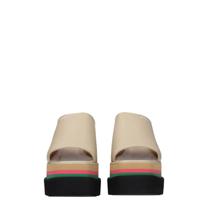 Stella McCartney Beige Leather Slippers