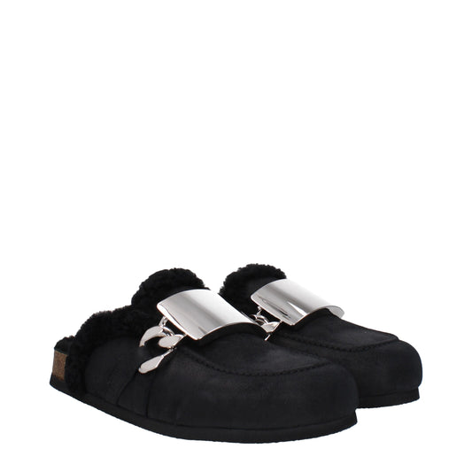 JW Anderson Schwarze Leder-Slipper