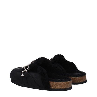 JW Anderson Schwarze Leder-Slipper