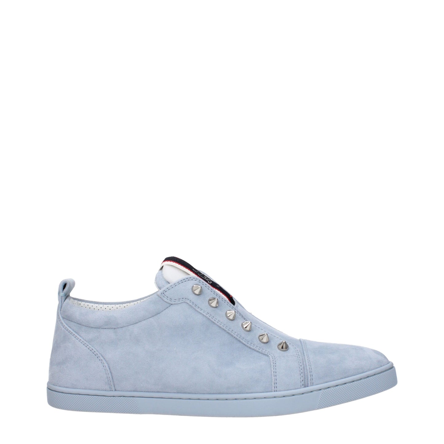 Christian Louboutin Slipper aus blauem Leder