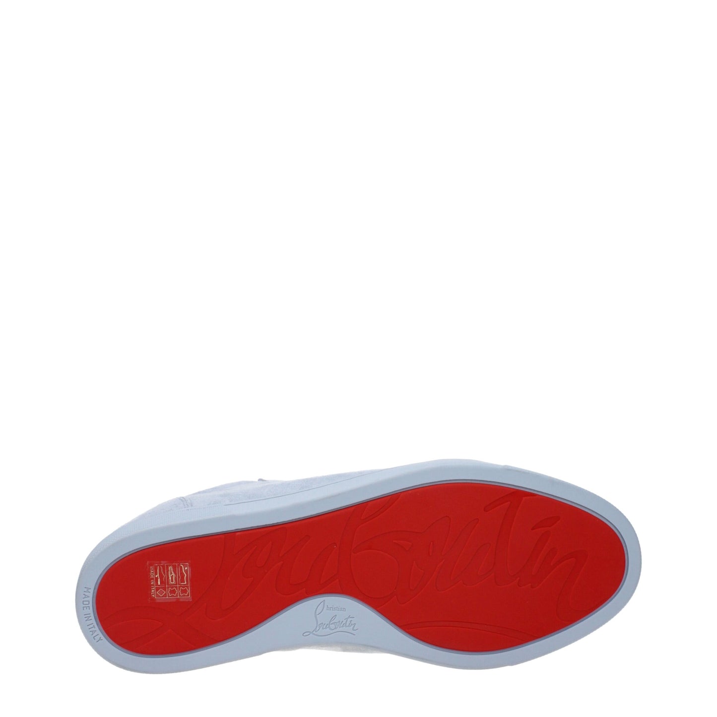 Christian Louboutin Slipper aus blauem Leder