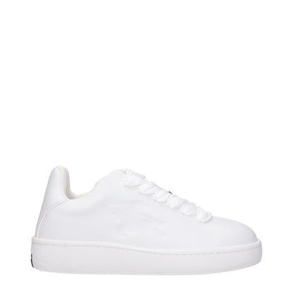 Burberry Weiße Leder Low-Tops