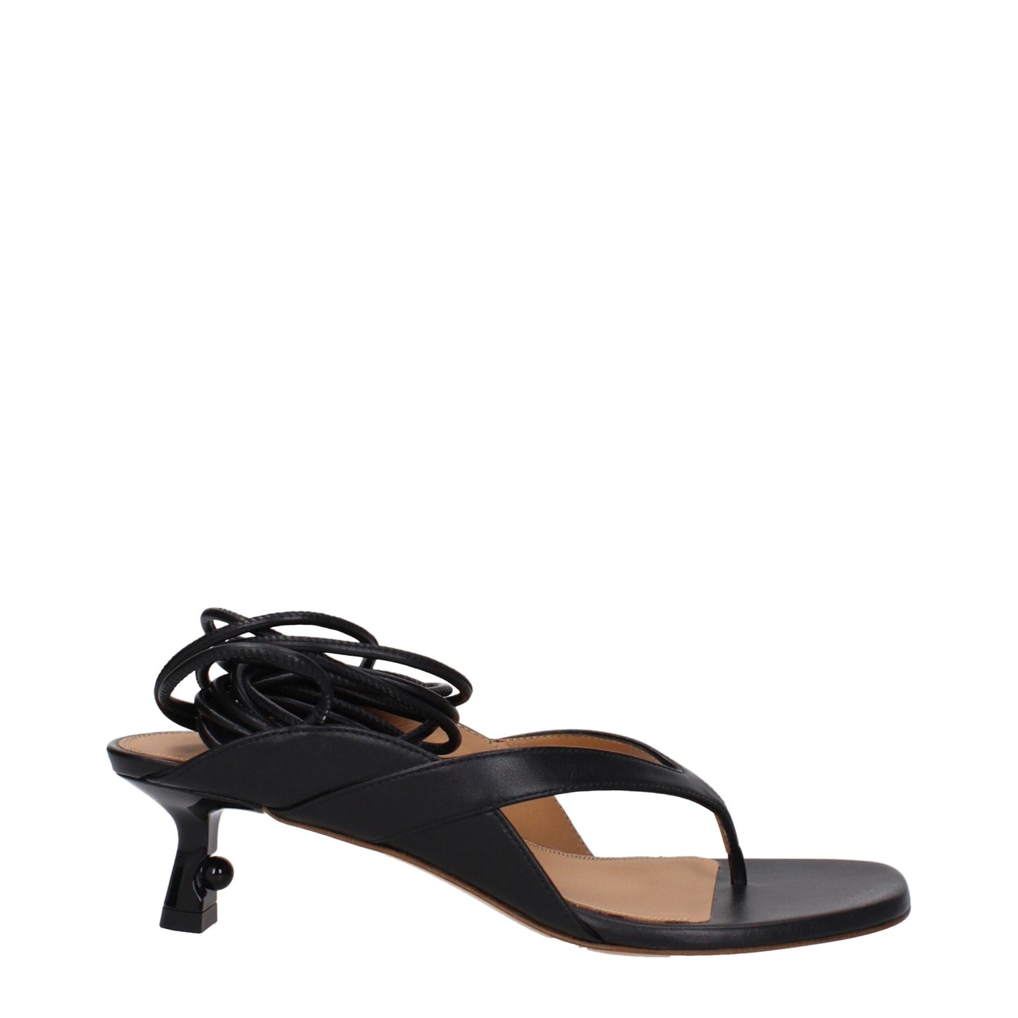 Off-White – Flip-Flop-Sandalen aus schwarzem Leder