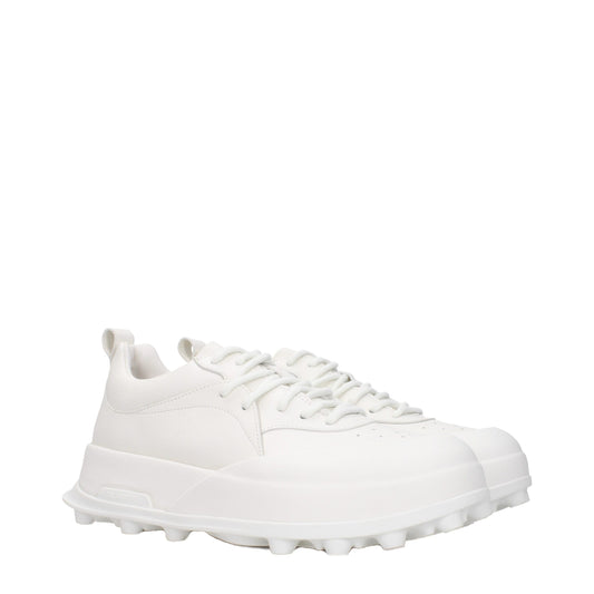 Jil Sander – Weiße Leder-Sneaker