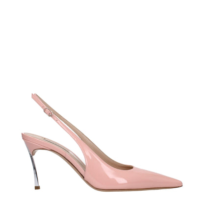 Casadei – Rosa Pumps aus Leder mit hohem Absatz