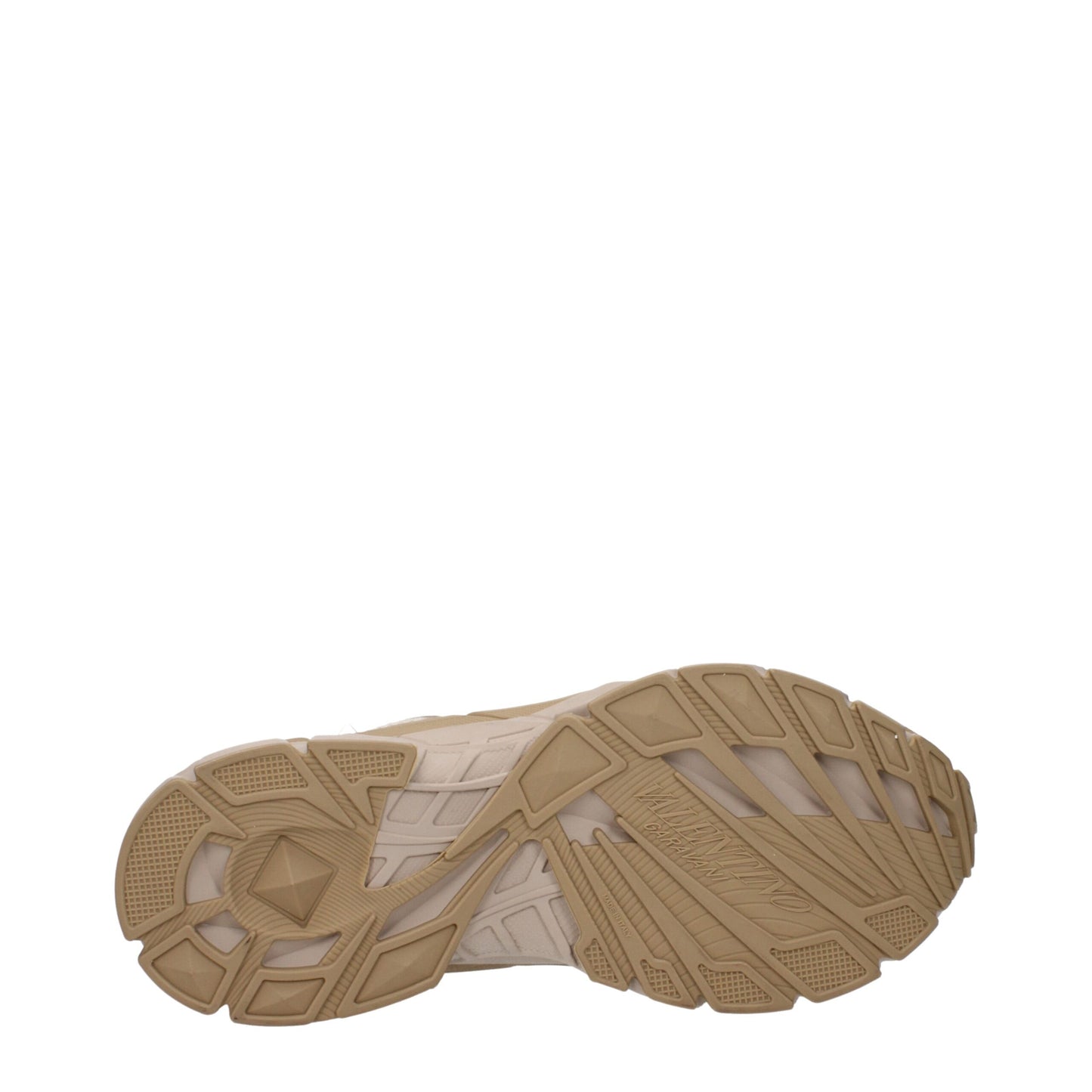 Valentino Garavani Sneaker aus beigefarbenem Stoff, niedriger Schaft