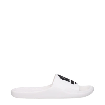 Kenzo White Cotton Slippers