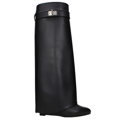 Givenchy Schwarze Lederstiefel
