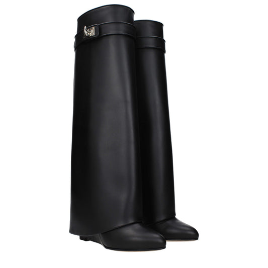 Givenchy Schwarze Lederstiefel