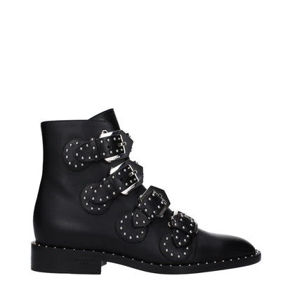 Schwarze Ankle Boots aus Leder von Givenchy