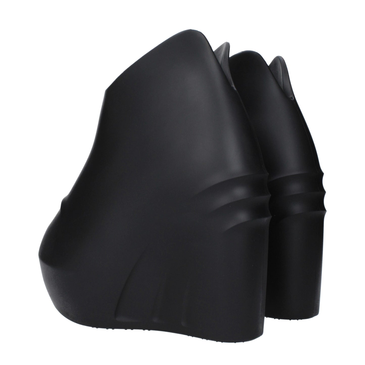 Givenchy – Schwarze Keilsandalen aus Baumwolle