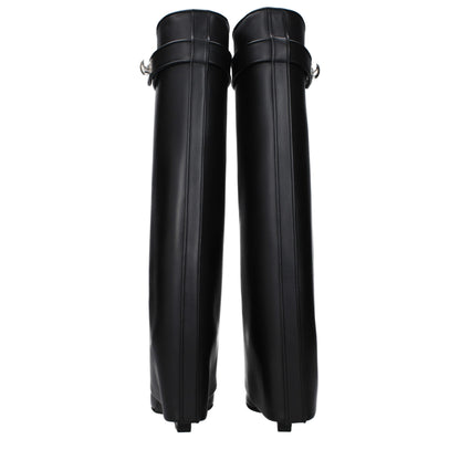 Givenchy Schwarze Lederstiefel