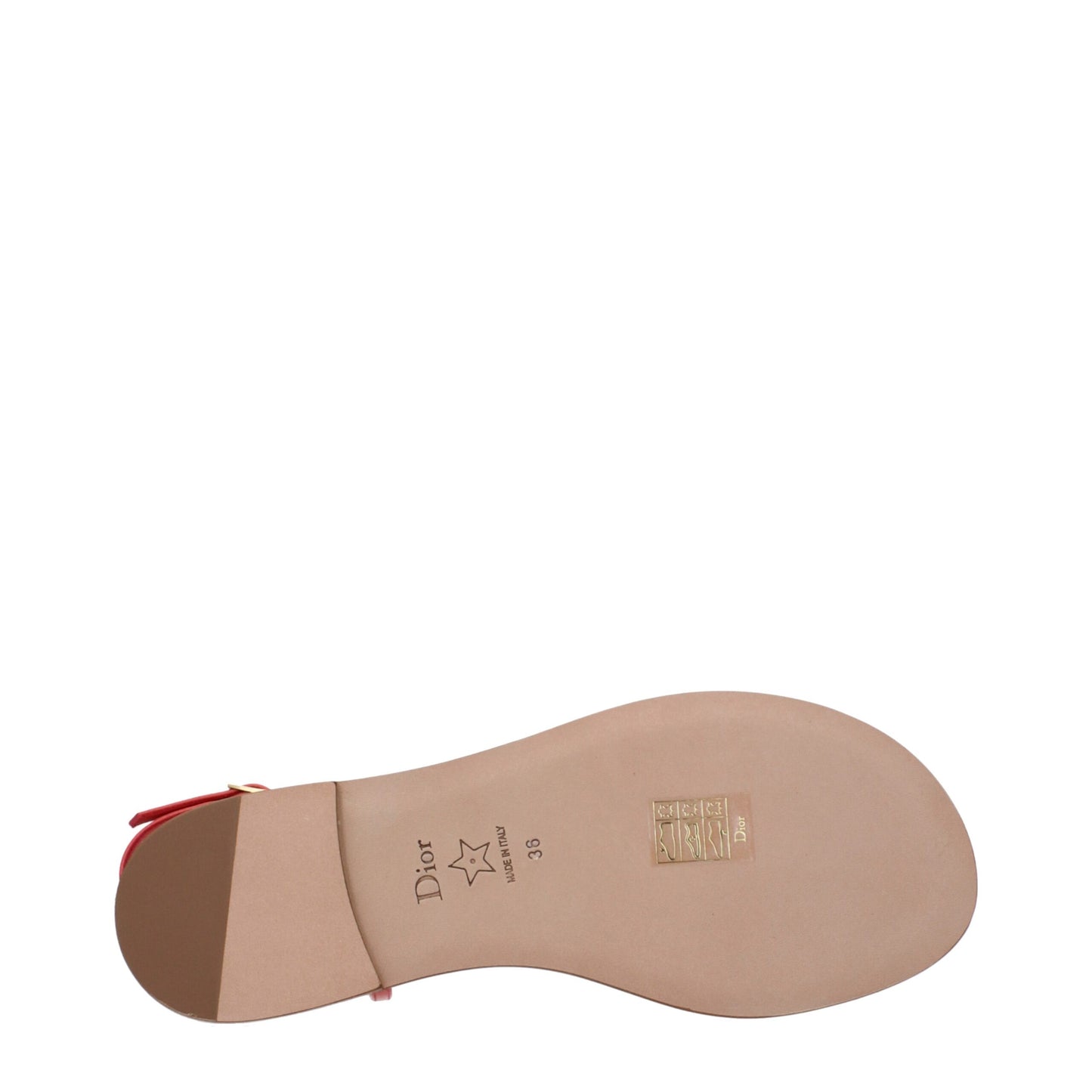Christian Dior – Flip-Flop-Sandalen aus rosa Leder