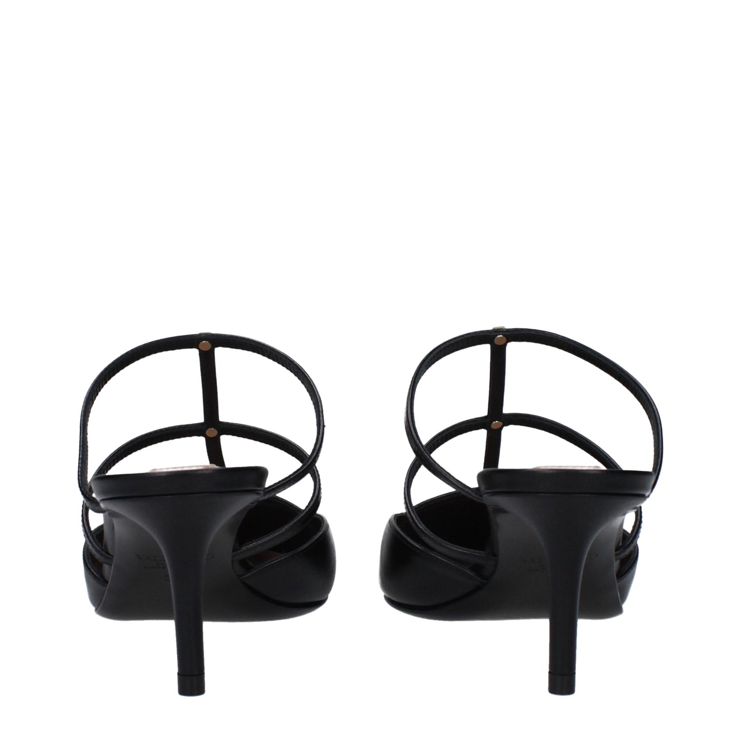 Valentino Garavani Schwarze Ledersandalen