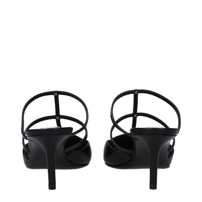 Valentino Garavani Schwarze Ledersandalen