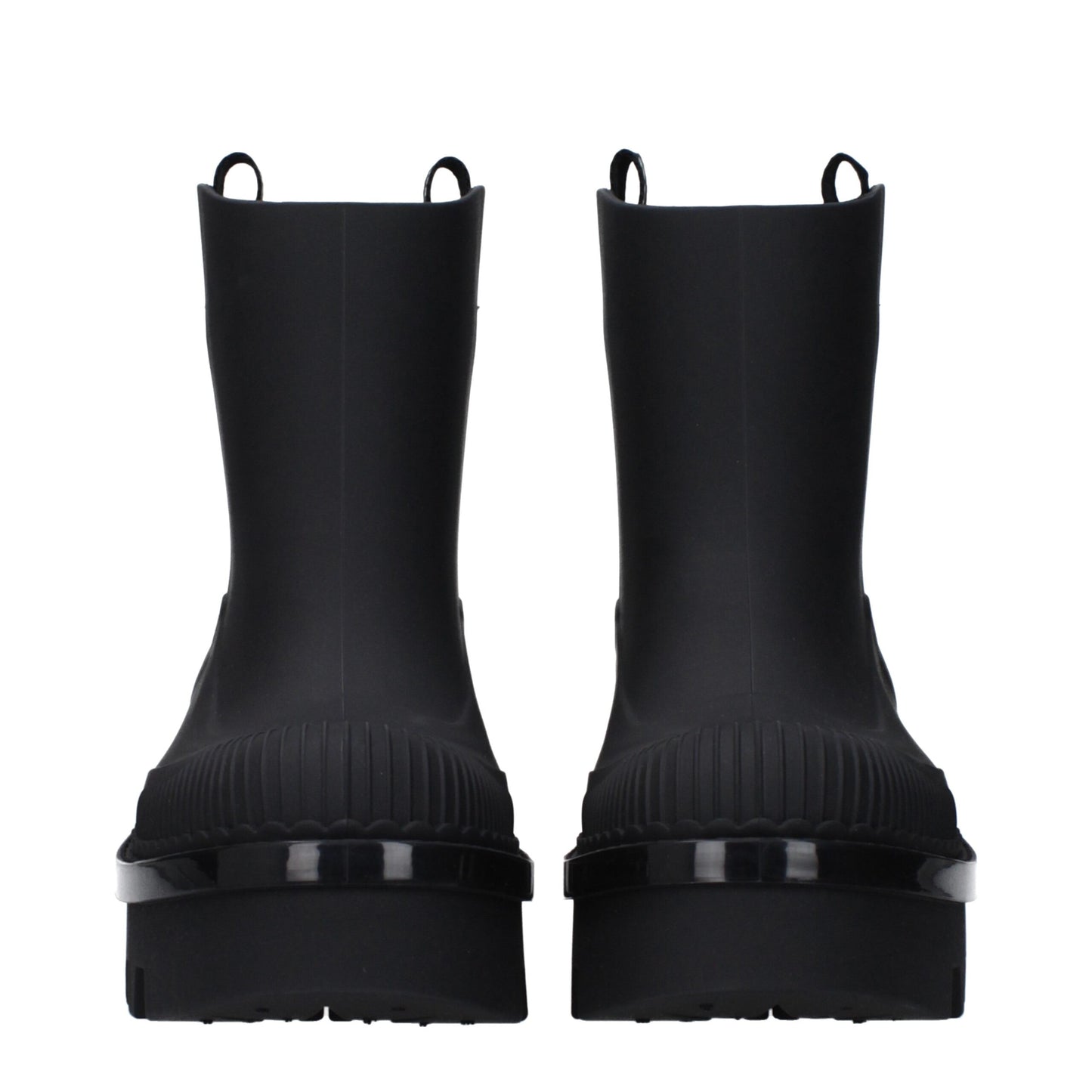 Chloé – Schwarze Baumwollstiefeletten
