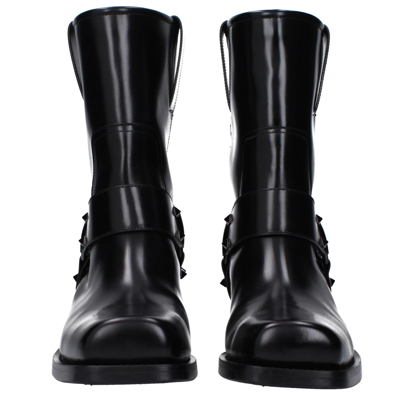 Valentino Garavani – Schwarze Lederstiefeletten