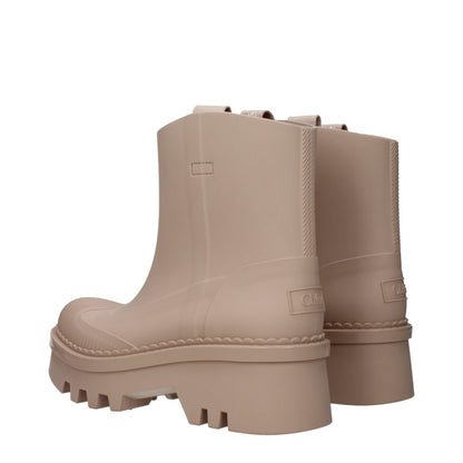 Chloé – Rosa Baumwollstiefeletten