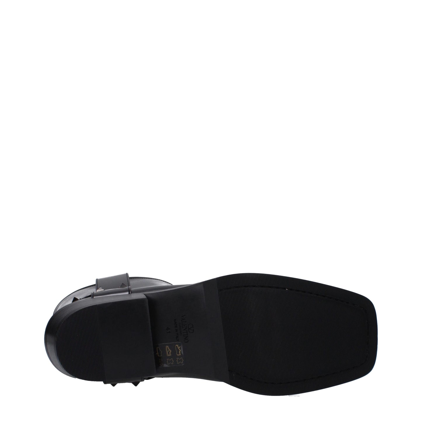 Valentino Garavani – Schwarze Lederstiefeletten
