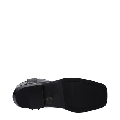 Valentino Garavani – Schwarze Lederstiefeletten