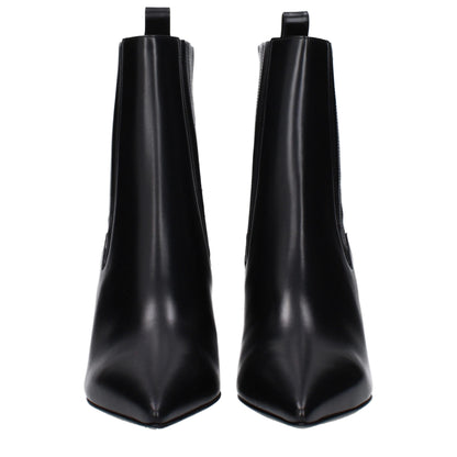 Valentino Garavani – Schwarze Lederstiefeletten