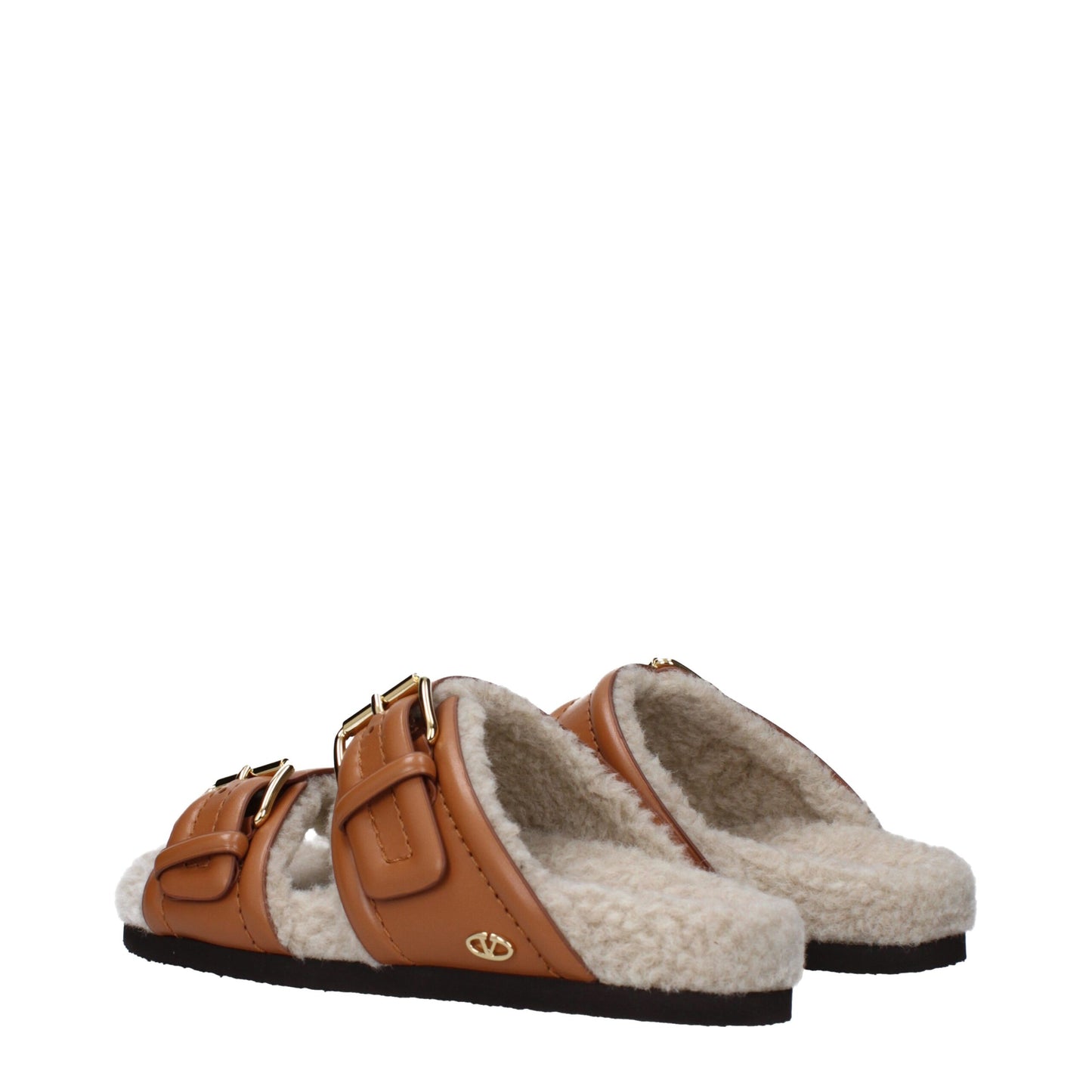 Valentino Garavani – Hausschuhe aus braunem Leder