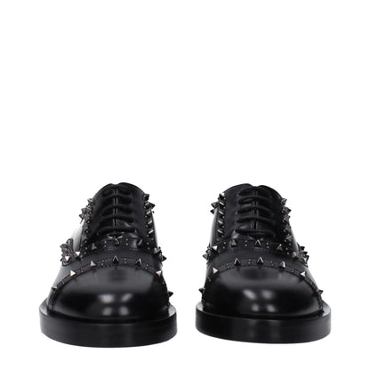 Valentino Garavani – Oxfords und Derbys aus schwarzem Leder