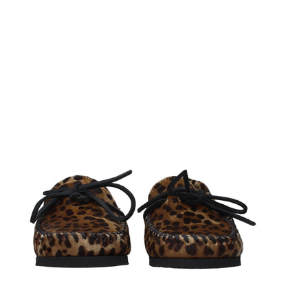 Isabel Marant – Slipper aus Rosshaar in Braun