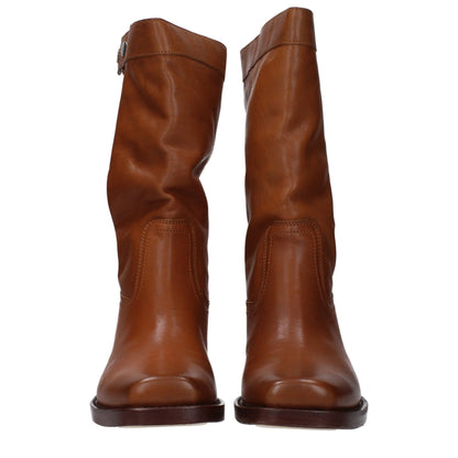 Isabel Marant – Braune Lederstiefeletten