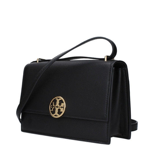Tory Burch Schwarze Umhängetaschen aus Leder