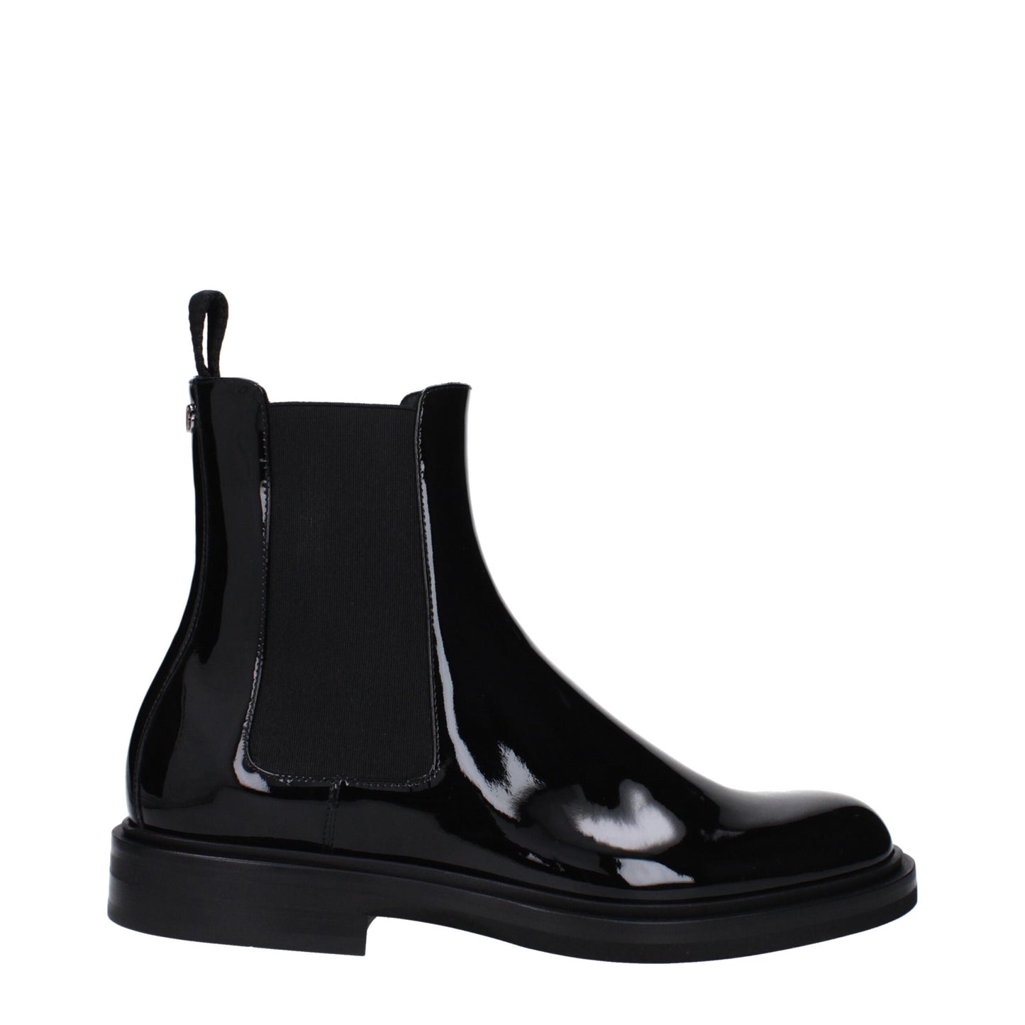 Dolce &amp; Gabbana Schwarze Lederstiefeletten