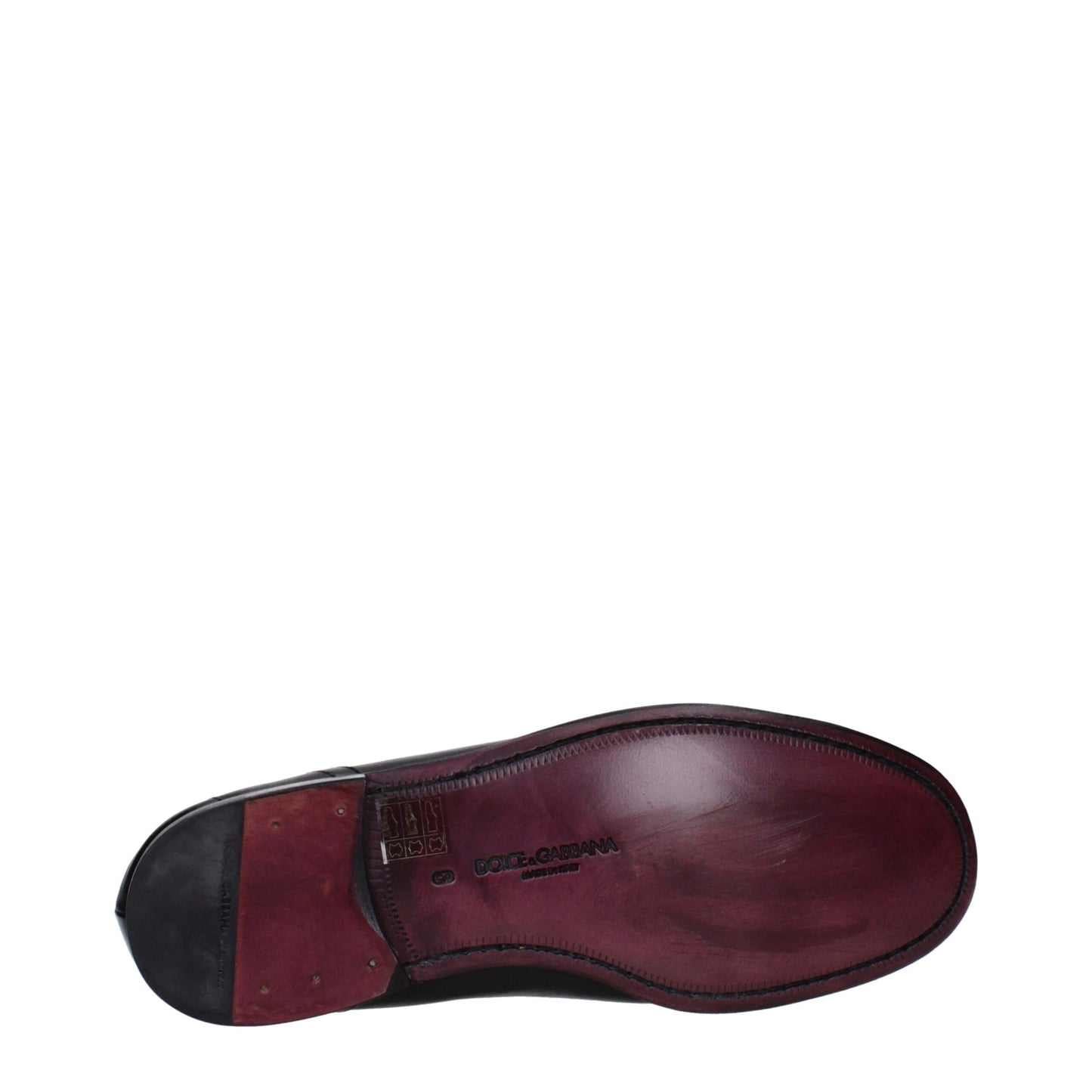 Dolce &amp; Gabbana – Slipper aus schwarzem Leder