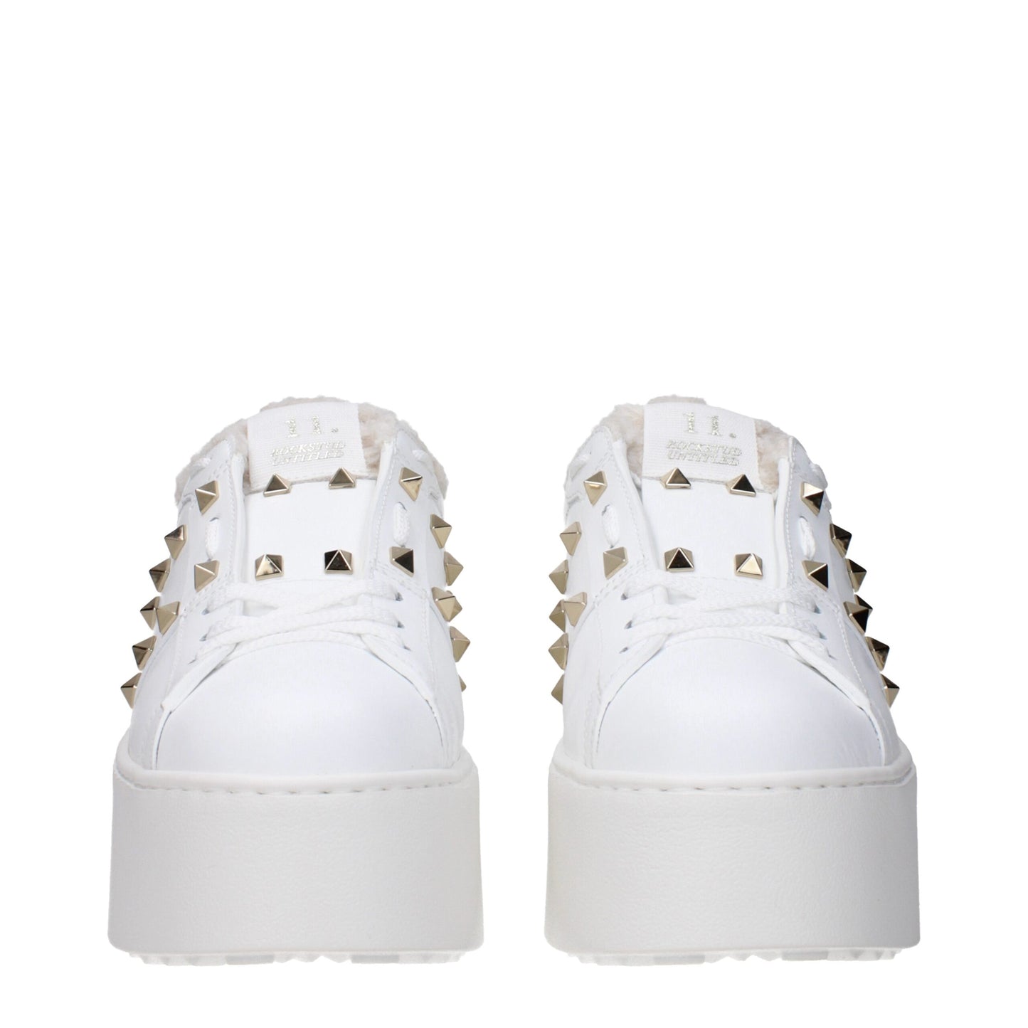 Valentino Garavani – Plateau-Sneakers aus weißem Leder