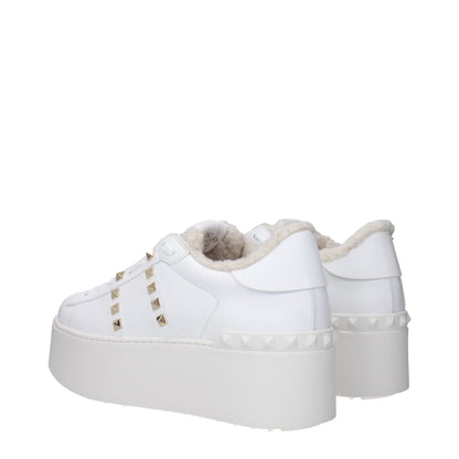 Valentino Garavani – Plateau-Sneakers aus weißem Leder