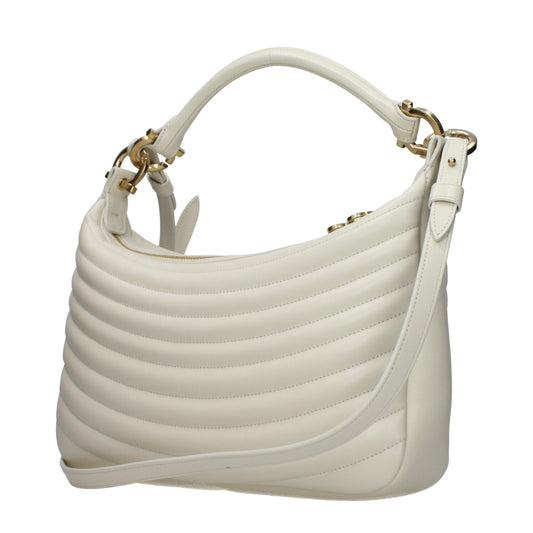 Salvatore Ferragamo Beige Lederhandtaschen