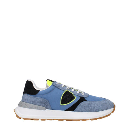 Philippe Model – Sportliche Sneakers aus blauem Stoff