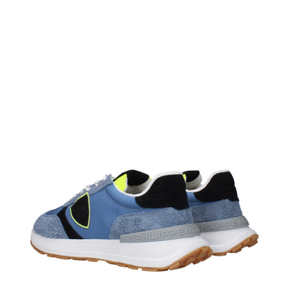 Philippe Model – Sportliche Sneakers aus blauem Stoff
