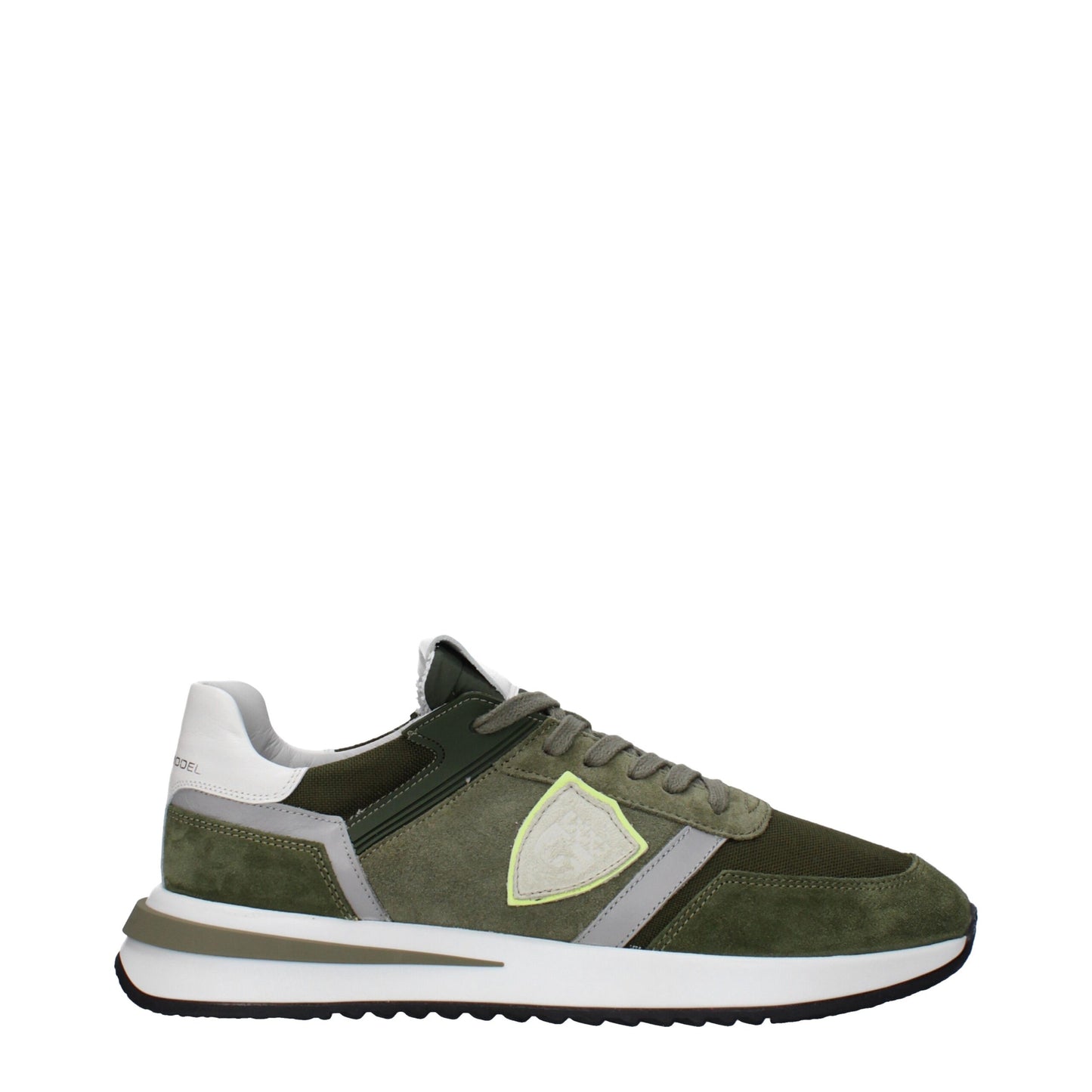 Philippe Model – Grüne Sport-Sneaker aus Leder