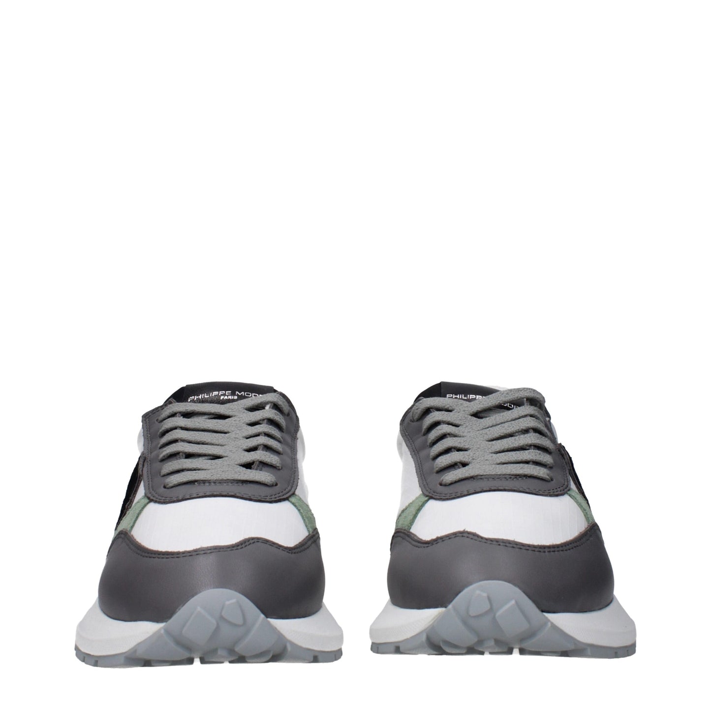 Philippe Model Weiße Stoff-Low-Tops