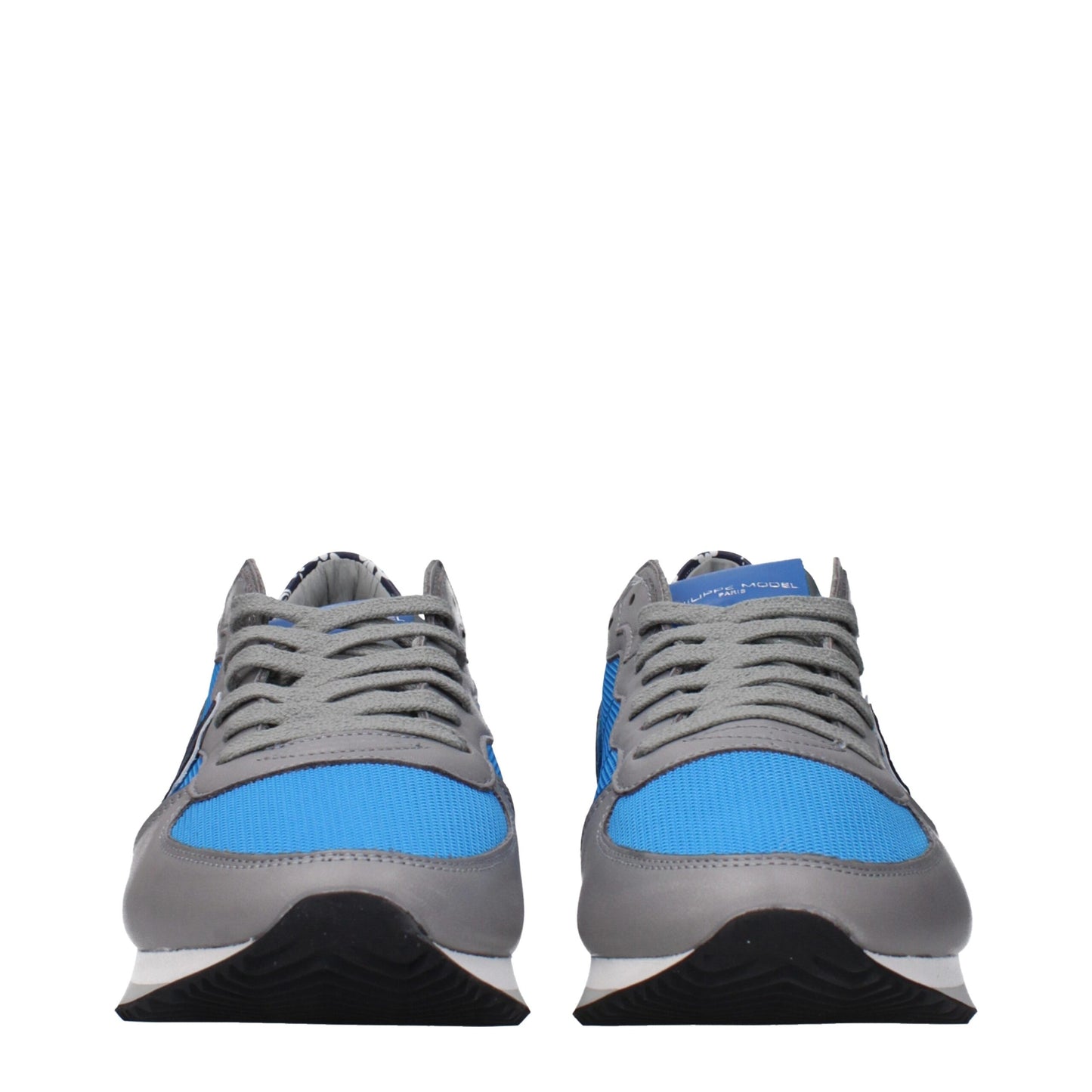 Philippe Model Blaue Stoff-Low-Tops