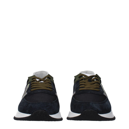Philippe Model – Sportliche Sneakers aus blauem Leder