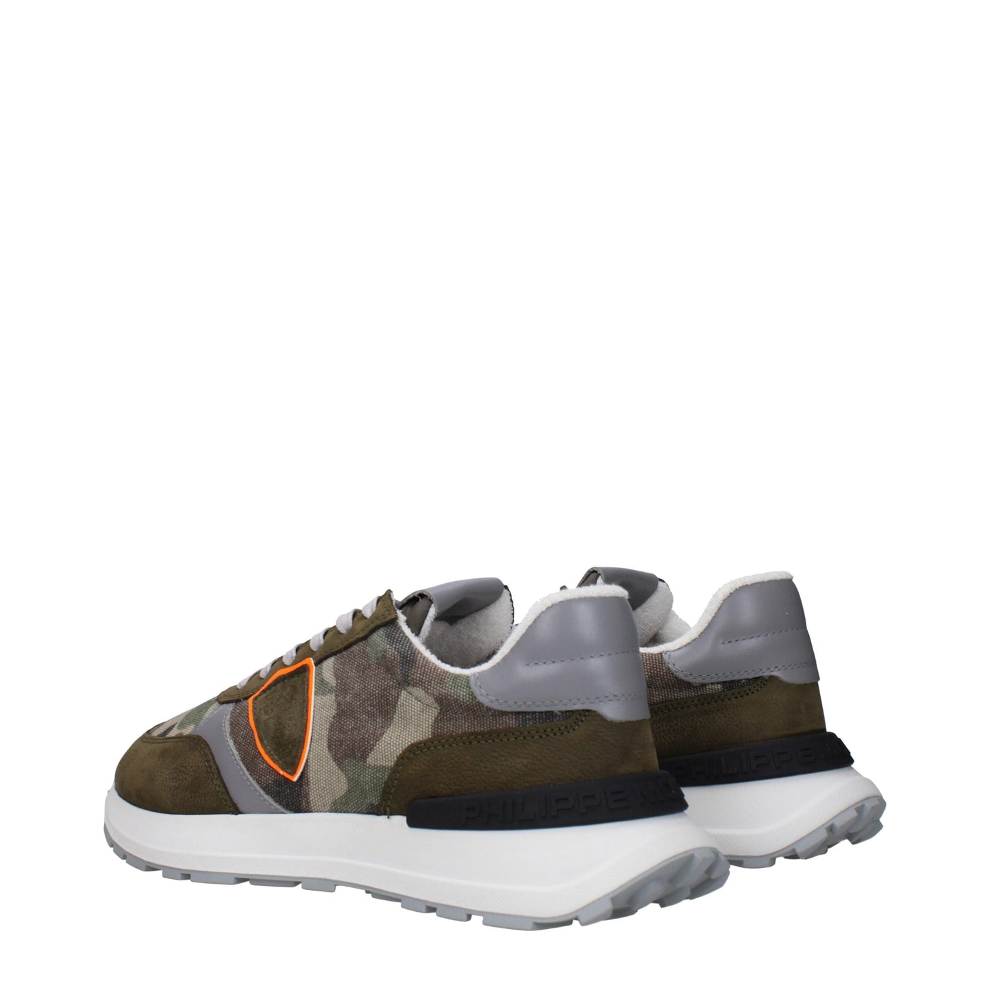 Philippe Model – Sportliche Sneakers aus grünem Stoff