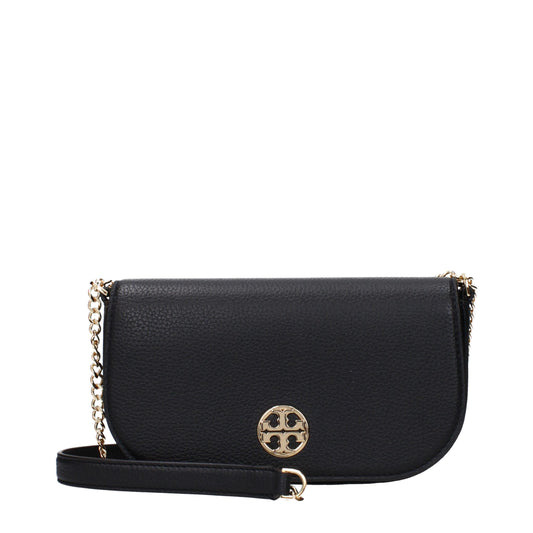 Tory Burch Schwarze Umhängetaschen aus Leder