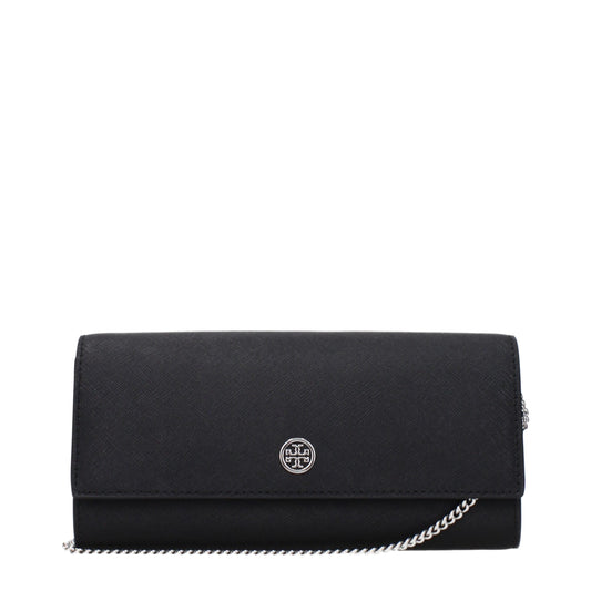 Tory Burch Schwarze Leder-Clutch-Taschen