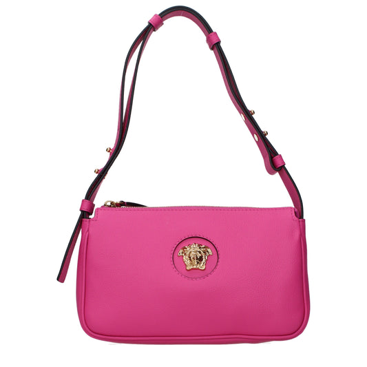 Versace Schultertasche aus rosafarbenem Leder