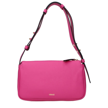Versace Schultertasche aus rosafarbenem Leder