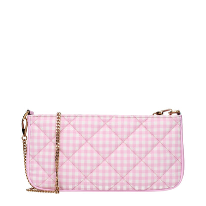 Versace Schultertasche aus pinkfarbenem Stoff